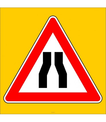 PF1224 - Her İki Taraftan Daralan Kaplama (Yol) Trafik Levhası