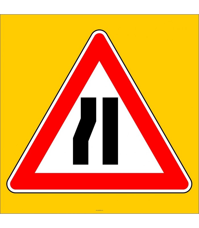 PF1226 - Soldan Daralan Kaplama (Yol) Trafik Levhası