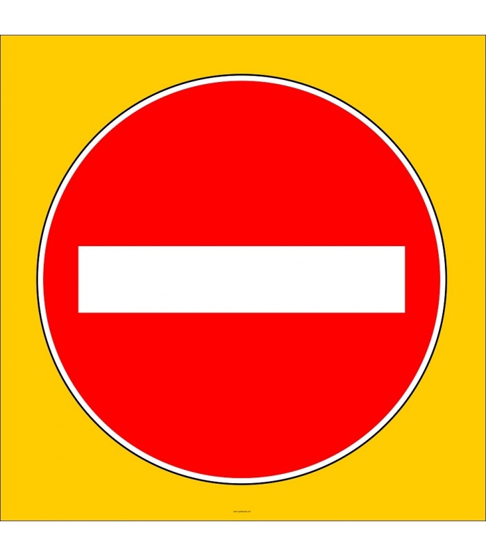 PF1191 - Girilmez Trafik İşareti/Levhası/Etiketi