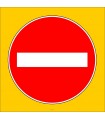 PF1191 - Girilmez Trafik İşareti/Levhası/Etiketi