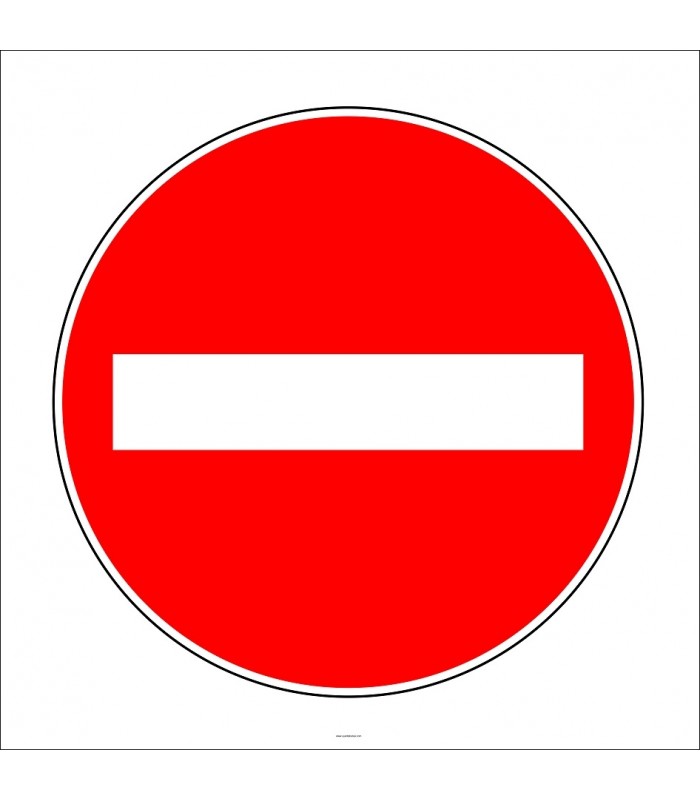 PF1203 - Girilmez Trafik İşareti/Levhası/Etiketi