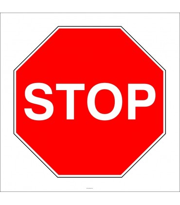 PF1205 - Stop Trafik İşareti/Levhası/Etiketi