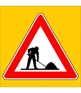 PF1256 - Yolda Çalışma Var Trafik Levhası