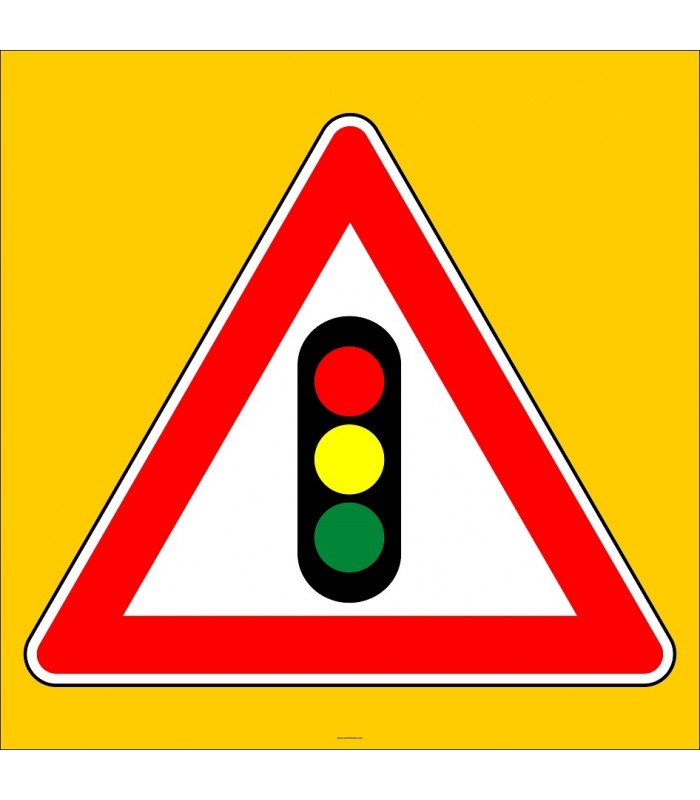 PF1258 - Işıklı İşaret Cihazı Var Trafik Levhası