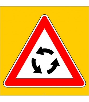 PF1284 - Dönel Kavşak (Göbek) Trafik Levhası