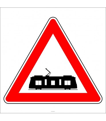 PF1298 - Tramvay Hattı İle Oluşan Kavşak Trafik Levhası