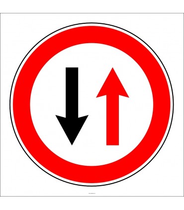 PF1301 - Karşıdan Gelene Yol Ver Trafik Levhası