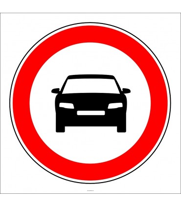 PF1305 - Motosiklet Hariç Motorlu Taşıt Trafiğine Kapalı Yol Trafik Levhası