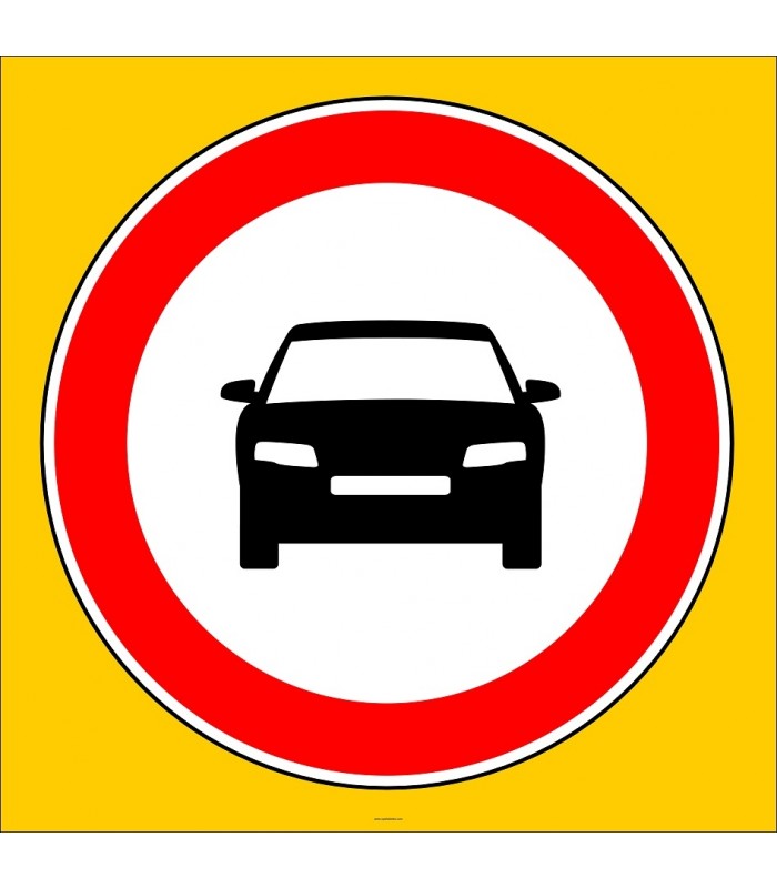 PF1306 - Motosiklet Hariç Motorlu Taşıt Trafiğine Kapalı Yol Trafik Levhası