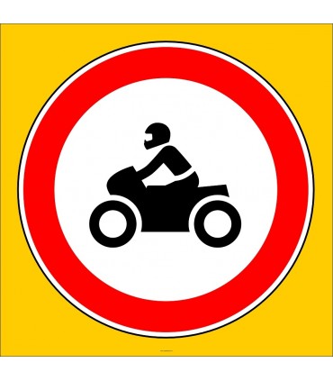 PF1307 - Motosiklet Giremez Trafik Levhası