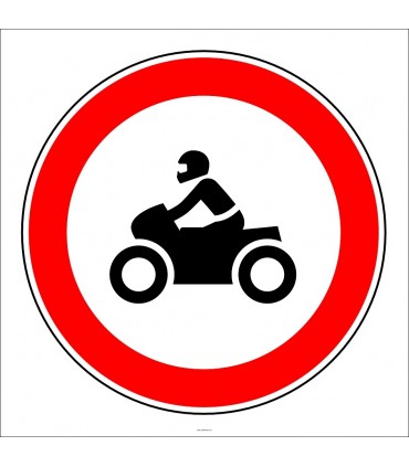 PF1308 - Motosiklet Giremez Trafik Levhası