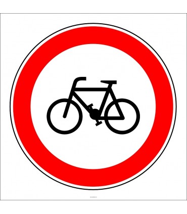 PF1309 - Bisiklet Giremez Trafik Levhası