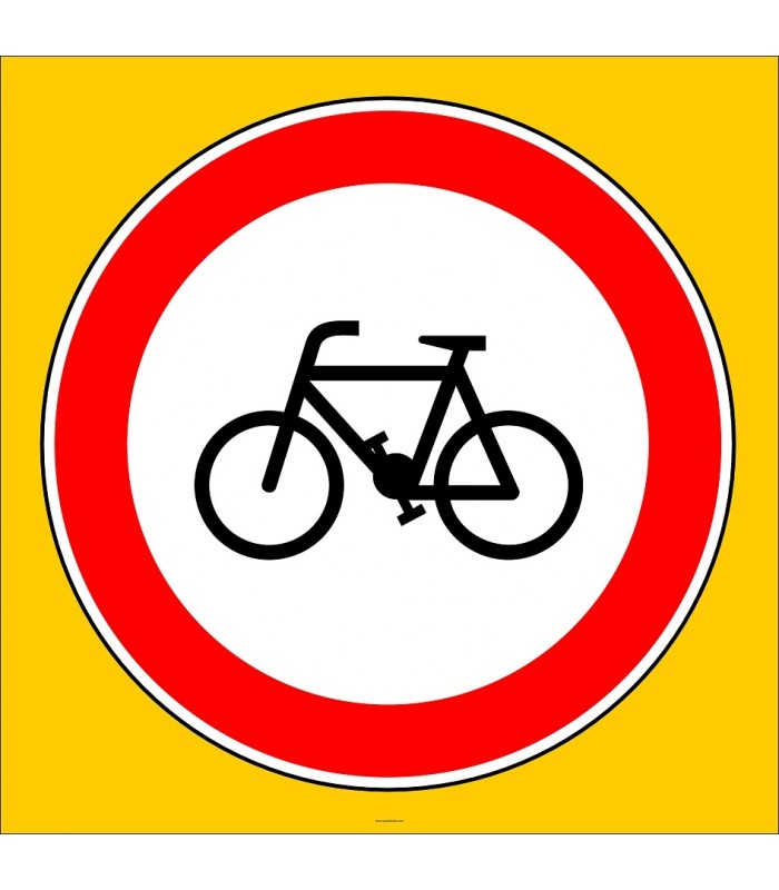 PF1310 - Bisiklet Giremez Trafik Levhası
