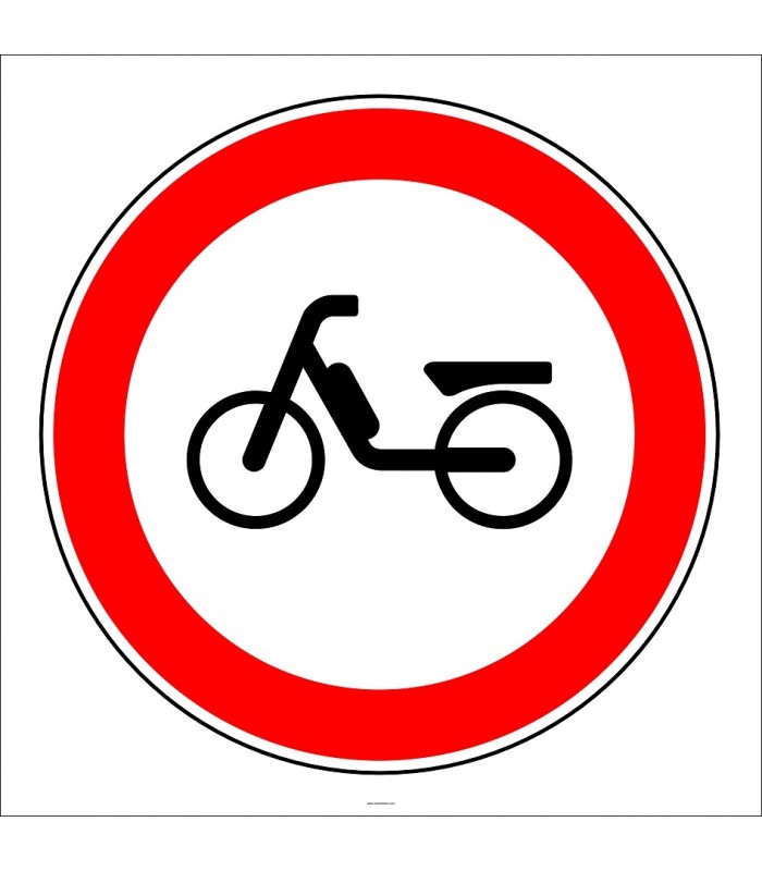 PF1312 - Motorlu Bisiklet Giremez Trafik Levhası
