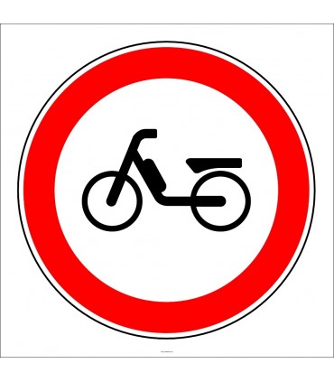 PF1312 - Motorlu Bisiklet Giremez Trafik Levhası