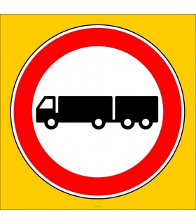 PF1318 - Treyler Giremez Trafik Levhası