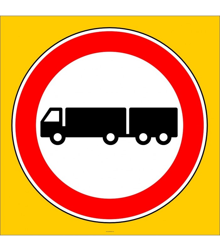 PF1318 - Treyler Giremez Trafik Levhası