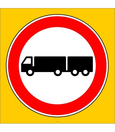 PF1318 - Treyler Giremez Trafik Levhası