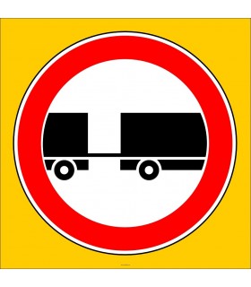 PF1320 - Treyler Giremez Trafik Levhası