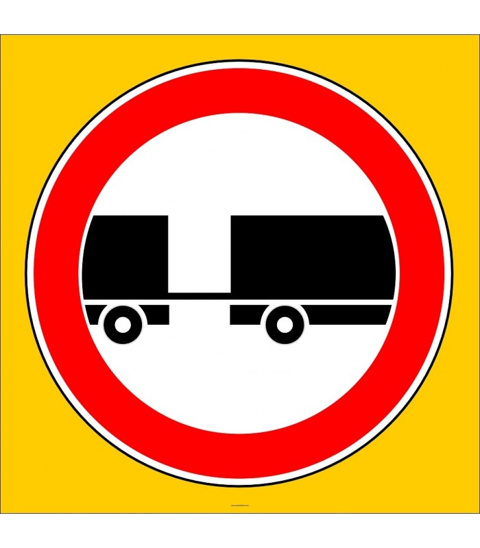 PF1320 - Treyler Giremez Trafik Levhası