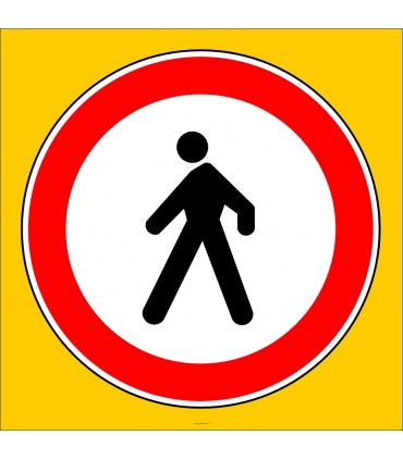 PF1321 - Yaya Giremez Trafik Levhası