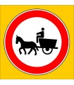 PF1323 - At Arabası Giremez Trafik Levhası
