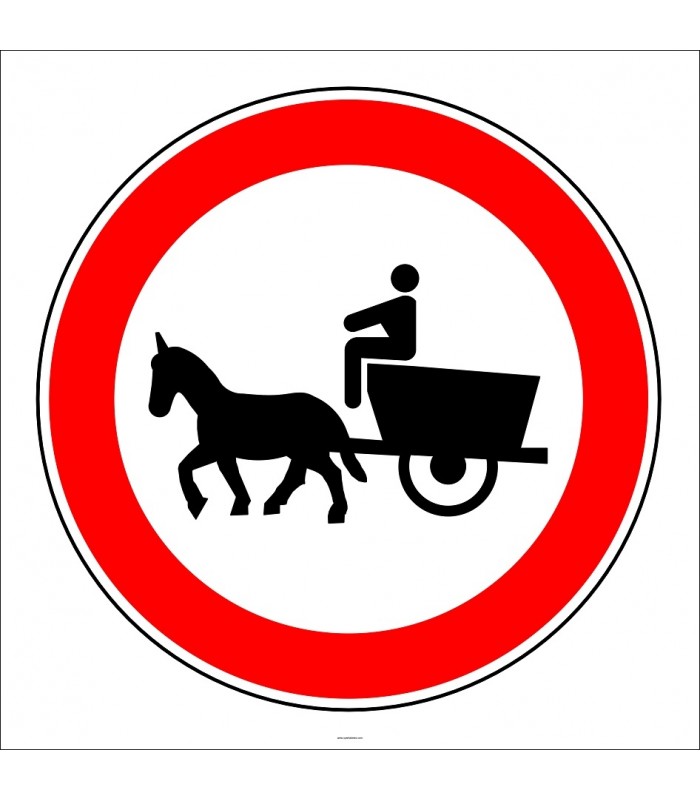 PF1324 - At Arabası Giremez Trafik Levhası