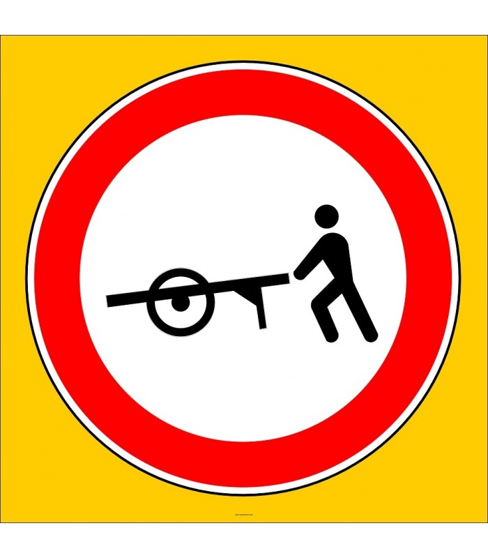 PF1326 - El Arabası Giremez Trafik Levhası