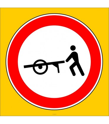 PF1326 - El Arabası Giremez Trafik Levhası