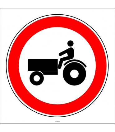 PF1328 - Traktör Giremez Trafik Levhası