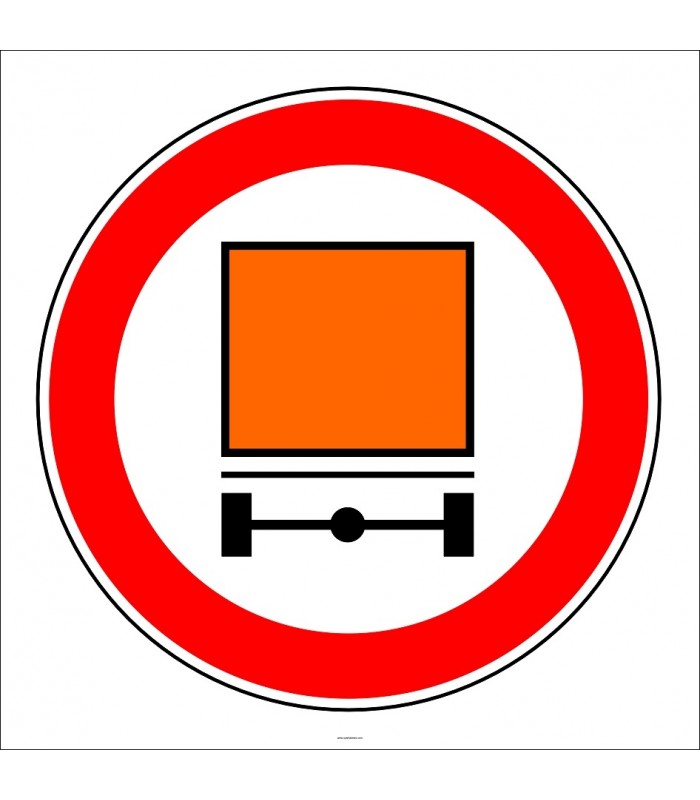 PF1331 - Tehlikeli Madde Taşıyan Taşıt Giremez Trafik Levhası