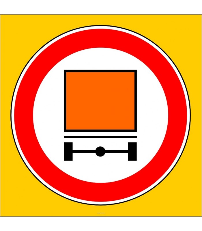 PF1332 - Tehlikeli Madde Taşıyan Taşıt Giremez Trafik Levhası