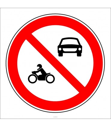 PF1335 - Motorlu Taşıt Giremez Trafik Levhası