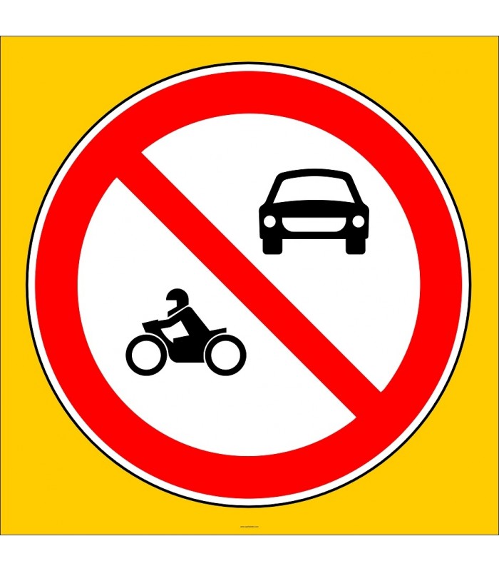 PF1336 - Motorlu Taşıt Giremez Trafik Levhası