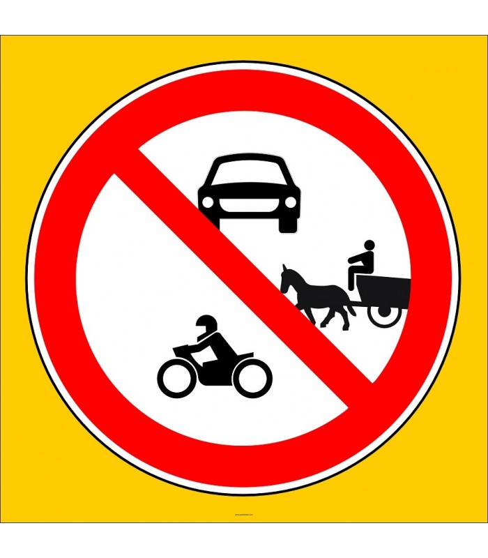 PF1337 - Taşıt Giremez Trafik Levhası