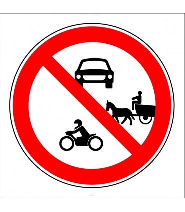 PF1338 - Taşıt Giremez Trafik Levhası