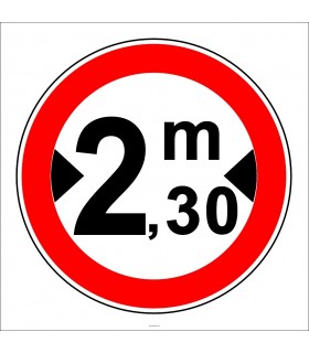 PF1340 - Genişliği X Metreden (Bize Bildirin) Fazla Olan Taşıt Giremez Trafik Levhası