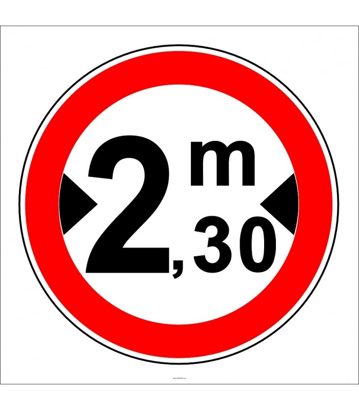 PF1340 - Genişliği X Metreden (Bize Bildirin) Fazla Olan Taşıt Giremez Trafik Levhası