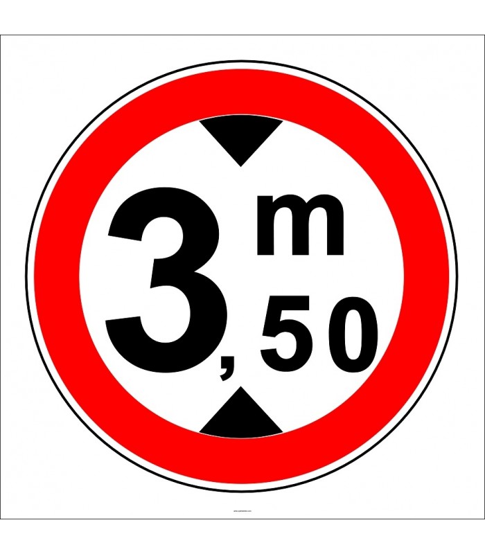 PF1341 - Yüksekliği X Metreden (Bize Bildirin) Fazla Olan Taşıt Giremez Trafik Levhası