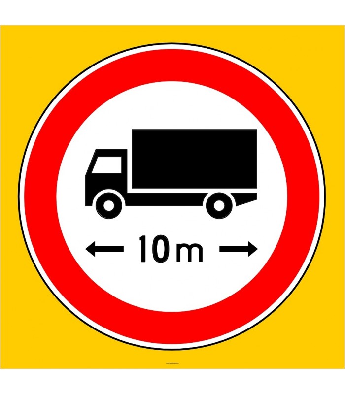 PF1343 - Uzunluğu X Metreden (Bize Bildirin) Fazla Olan Taşıt Giremez Trafik Levhası