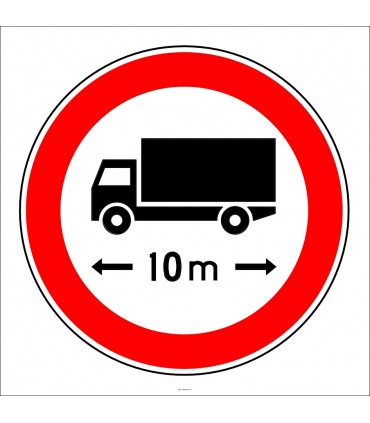 PF1344 - Uzunluğu X Metreden (Bize Bildirin) Fazla Olan Taşıt Giremez Trafik Levhası