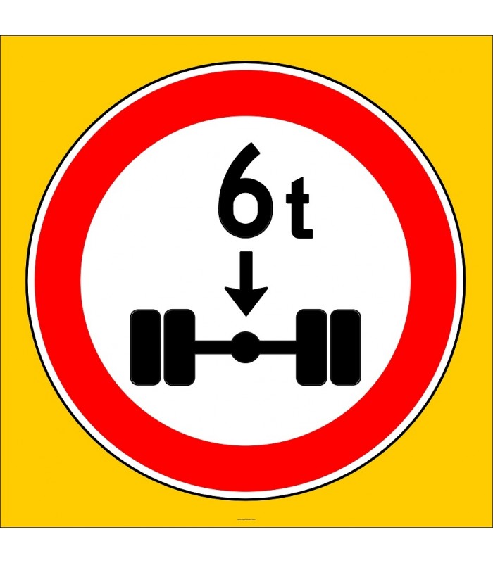 PF1346 - Dingil Başına X Tondan (Bize Bildirin) Fazla Yük Düşen Taşıt Giremez Trafik Levhası