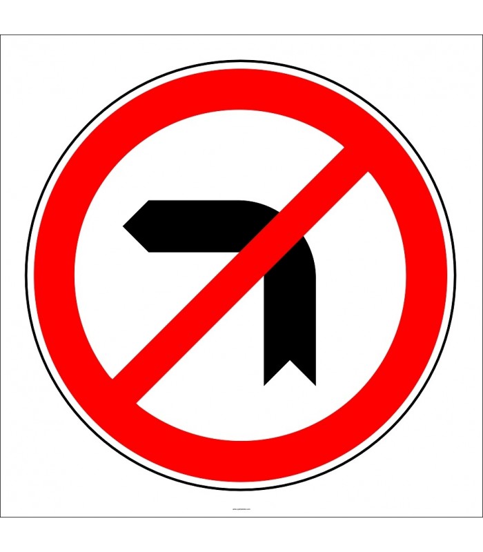 PF1353 - Sola Dönülmez Trafik Levhası