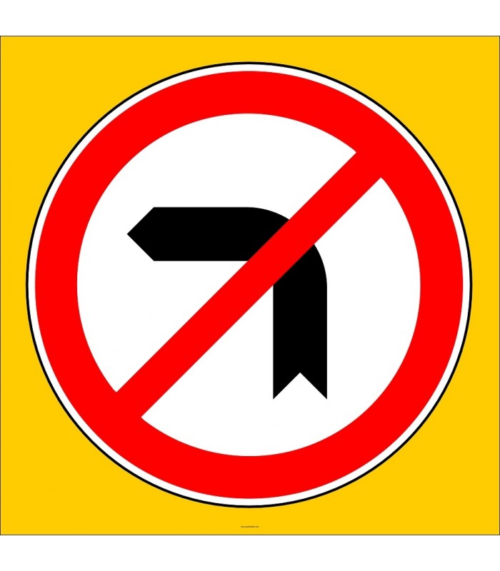PF1354 - Sola Dönülmez Trafik Levhası