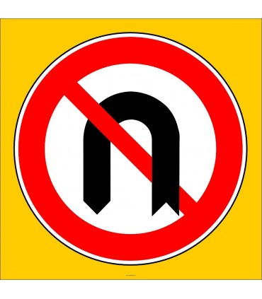 PF1355 - U Dönüşü Yapılmaz Trafik Levhası