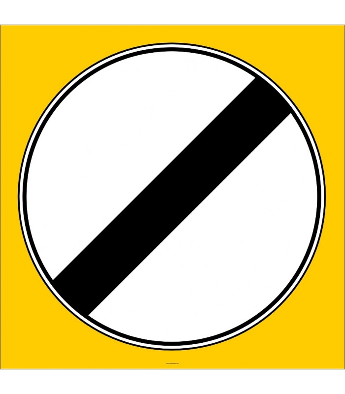 PF1368 - Bütün Yasaklama ve Kısıtlamaların Sonu Trafik Levhası