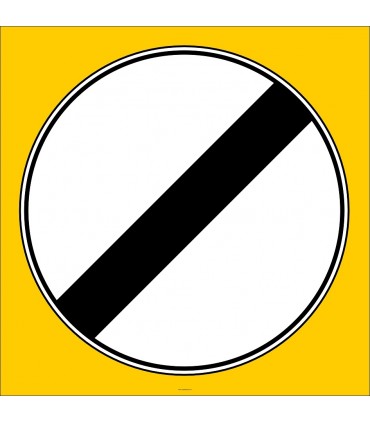 PF1368 - Bütün Yasaklama ve Kısıtlamaların Sonu Trafik Levhası