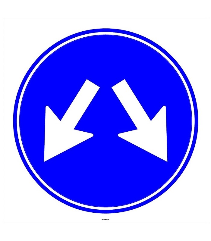 PF1411 - Her İki Yandan Gidiniz Trafik Levhası