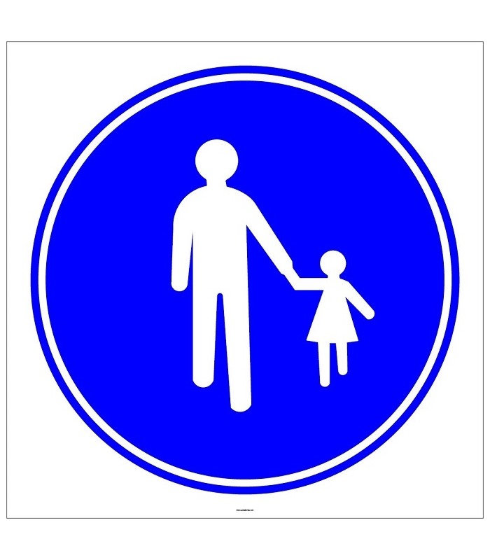 PF1419 - Mecburi Yaya Yolu Trafik Levhası