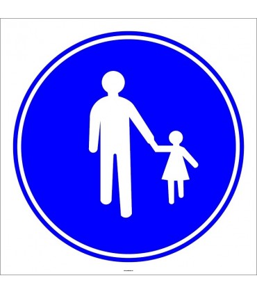 PF1419 - Mecburi Yaya Yolu Trafik Levhası